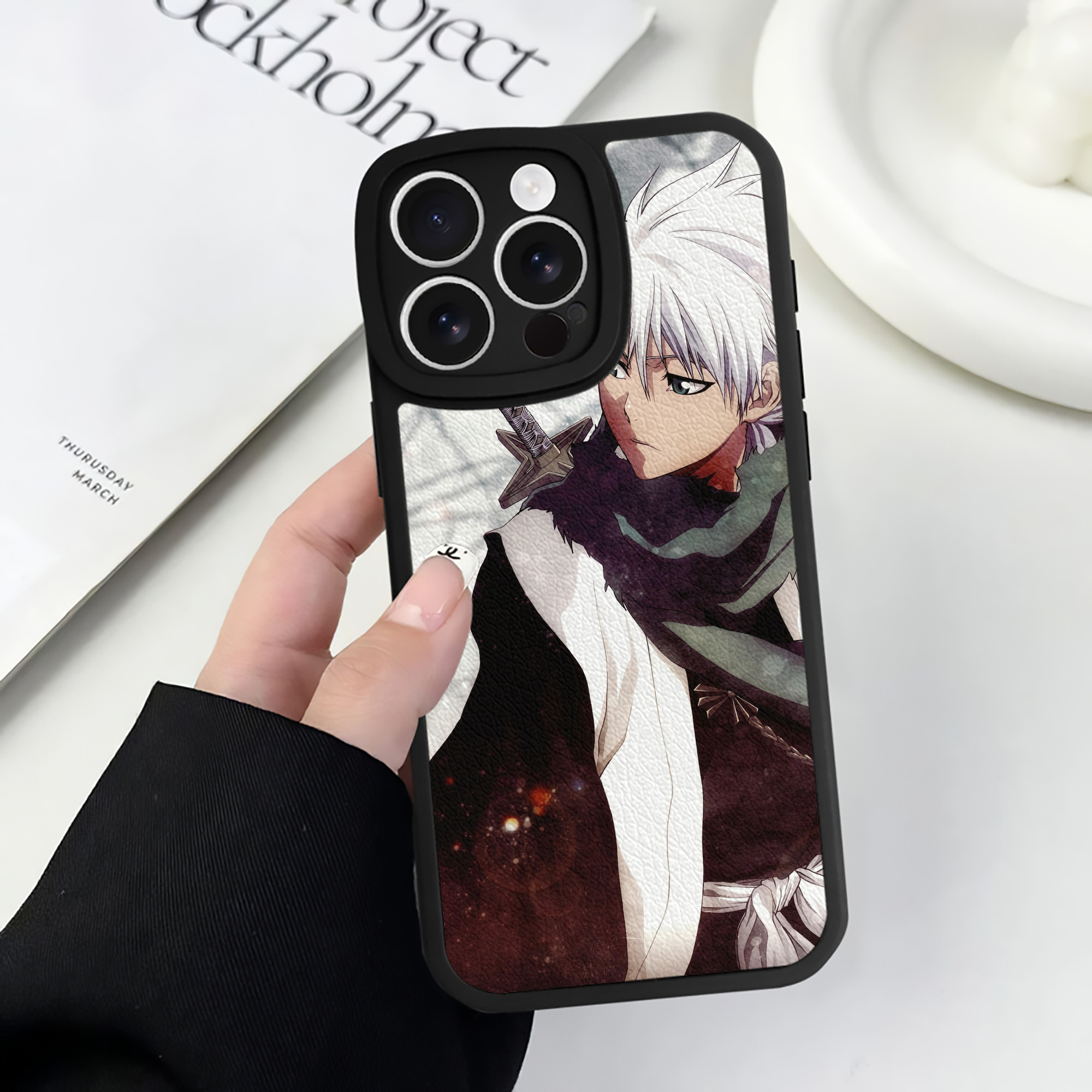 （画像用） ブリーチ BLEACH 【iPhone 16シリーズ対応】シリコンスマホケース（レザー調） 材質：シリコン
